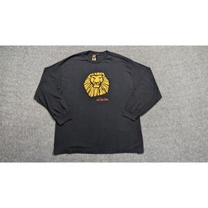Disney Lion‎ King Shirt Womens Extra Large Black Broadway Musical Simba Mufasa